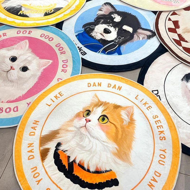 Custom Pet Photo Rug - Personalized Pet Portrait Mat