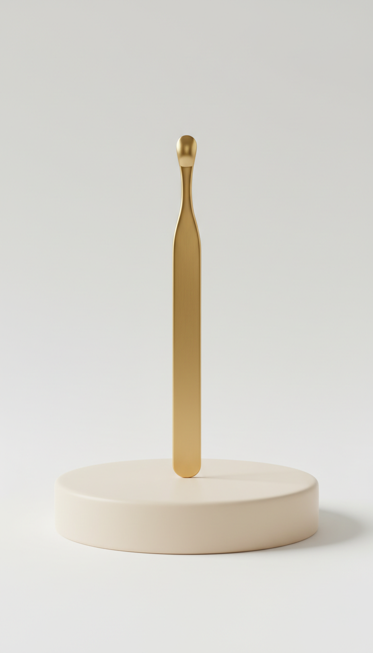 Minimalist gold cuticle pusher