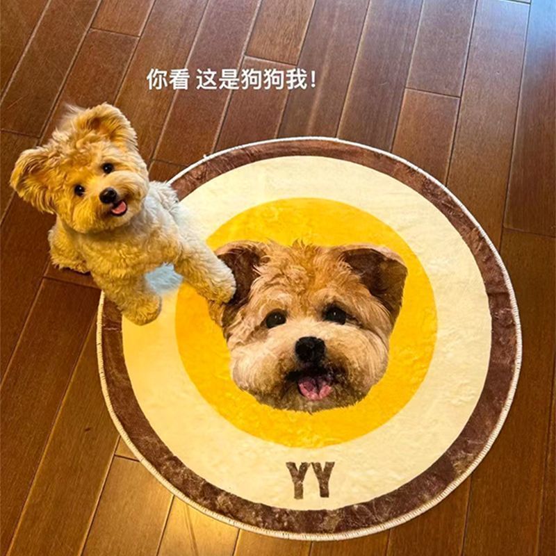 Custom Pet Photo Rug - Personalized Pet Portrait Mat