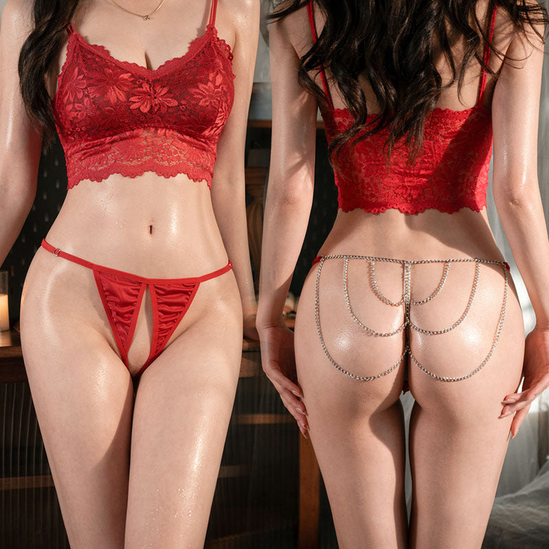 Gold & Silver Chain Thong