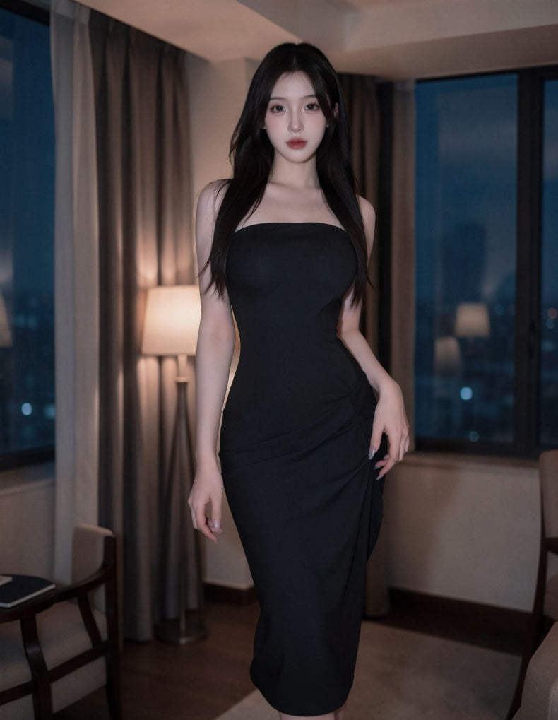 Lace-Up Backless Bodycon Mini Dress