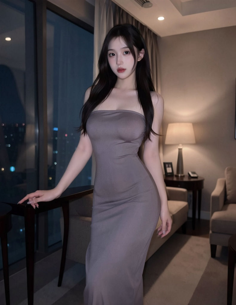 Lace-Up Backless Bodycon Mini Dress