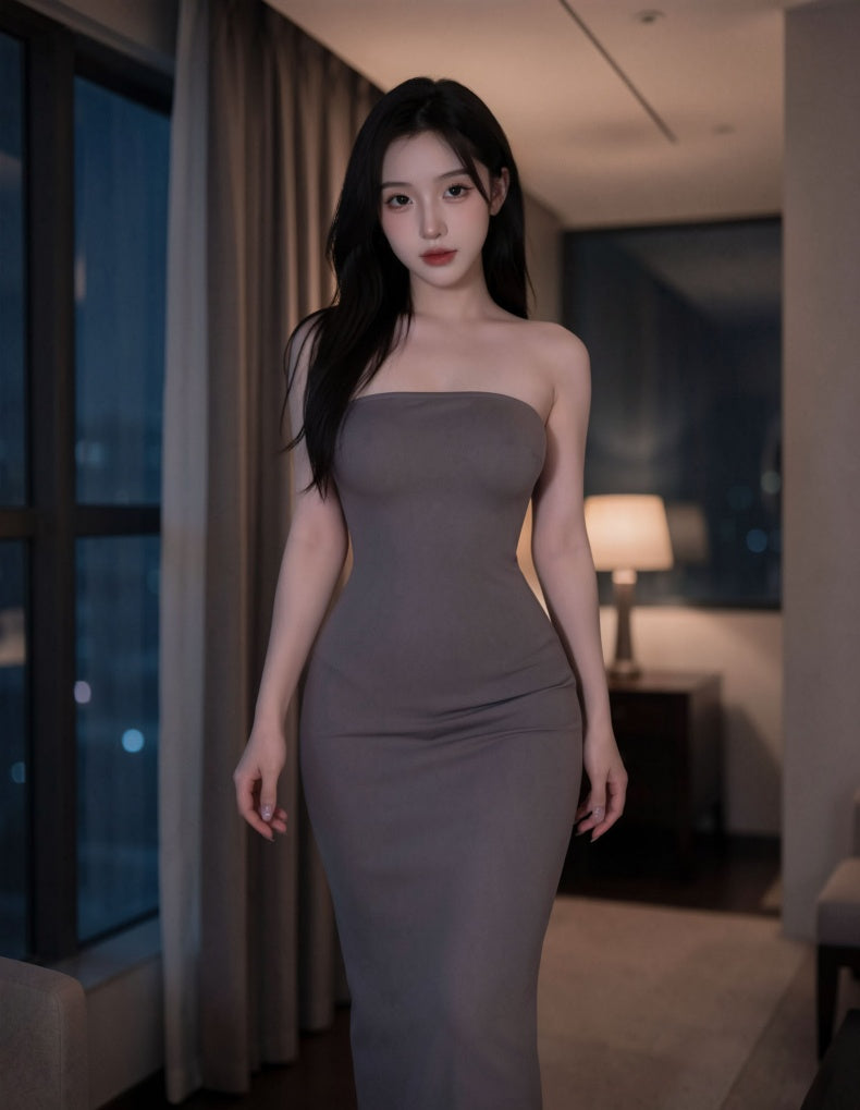Lace-Up Backless Bodycon Mini Dress